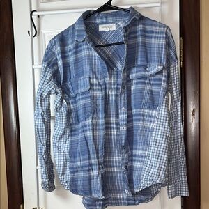 Blue & White Flannel